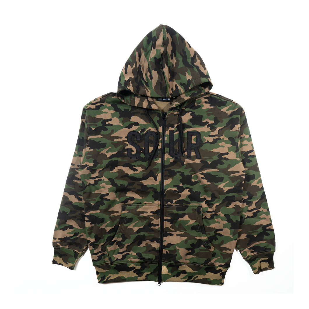 Sour Army Zip Hood – Camo